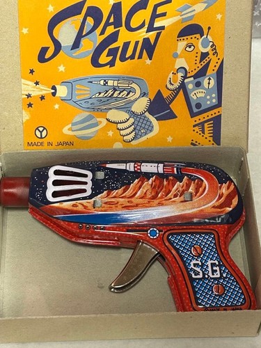 Vintage space gun tin - space,