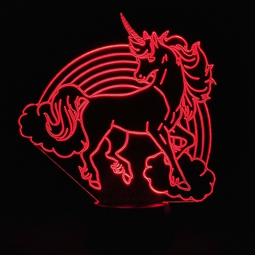 Lampe led rgb licorne - lampe,