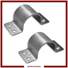 2 Colliers de Mât HQ Ø 50 mm en Acier pour Fixation Mât d'Antenne SAT & TNT