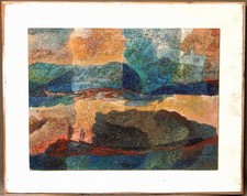 SUPERBE TABLEAU, PEINTURE ABSTRAITE MODERNISTE VERS 1960/70 SIGNEE LEVIL