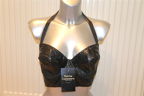 Bustier zippé peau serpent - bustier,