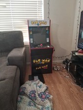 Arcade1U Pac-Man Arcade Cabinet with Custom Riser