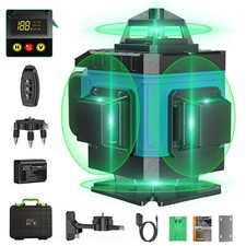 Niveau Laser Chantier Autonivelant 360° x 4 Lazer Niveaux 4D 16 Lignes Laser ...