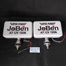 JOBEN Yellow Universal Fog Light Spot FogLamp H3 12V 55W 1 pair complete cover