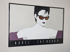 PATRICK NAGEL Framed Print The Book Gold Copper Foil Japanese Version 24 X 16
