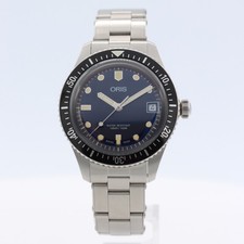 36mm Oris 7747 Divers Sixt Five Men's Automatic Wristwatch 733 Swiss Steel Blue