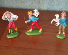 LOT DE 3 SANTONS ITALY 7 cm