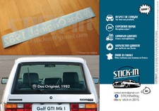 Sticker Autocollant "Das Original.19**" Golf GTI Combi Polo Cox Old Année Year