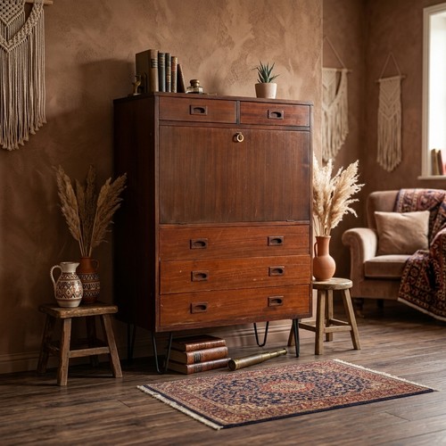 Buffet vintage acajou - acajou, volet
