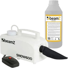Machine à Neige BeamZ Snow600 600W + Télécommande + 1L Liquide Neige