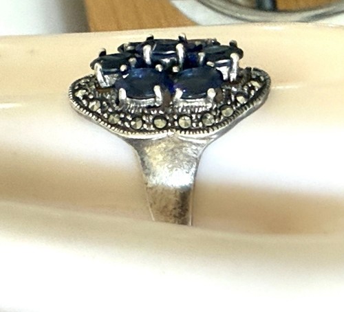 Bague marquise ancienne - ancienne, argent