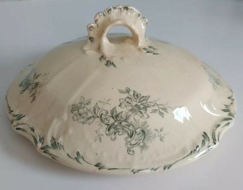 Couvercle legumier faience - legumier,