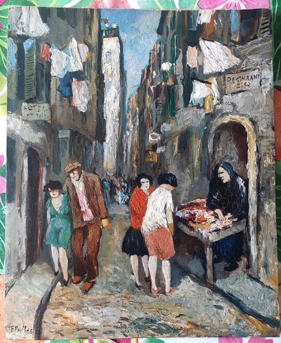 Tableau peinture huile sur - peinture,