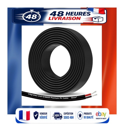 Câble solaire 6 mm - 2, mm²
