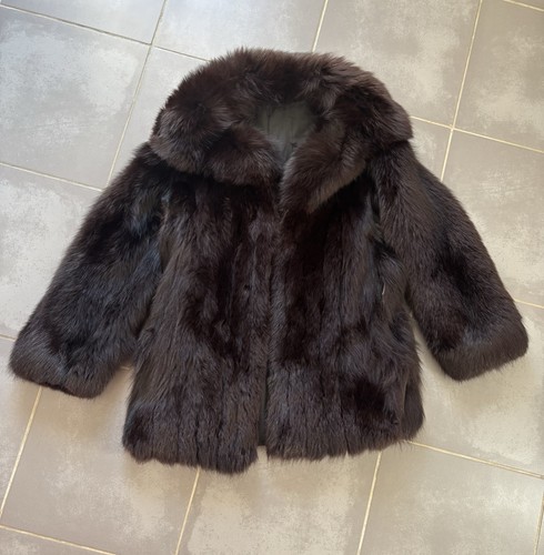 Manteau vintage femme fourrure - manteau,