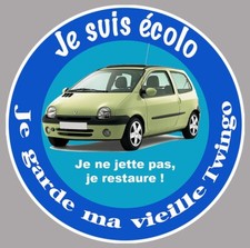STICKER JE SUIS ECOLO TWINGO