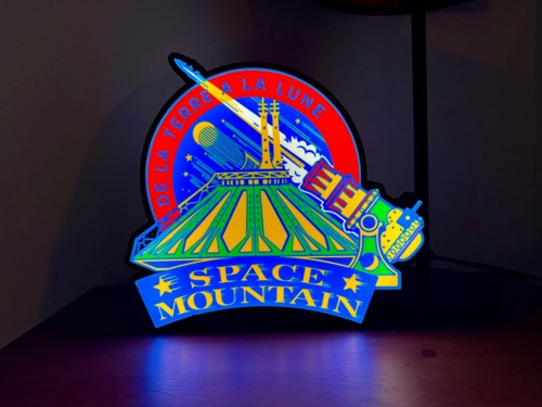 Logo lumineux space mountain - logo,