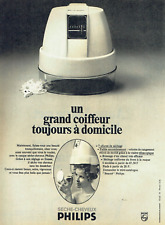 1970 Advertising 0822 Philips Hair Dryer Helmet Home Hairdresser