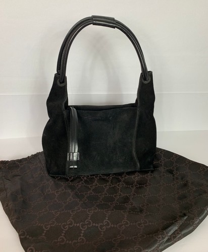 Gucci black suede - black,