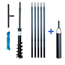  Perceuse de Puits Puits de Forage Chignole Tarière / 6m + bouteille à clapet!