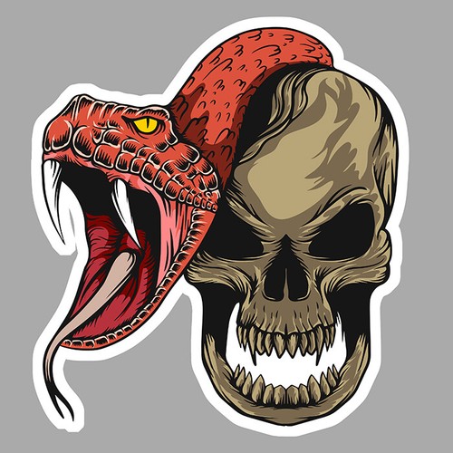 Tete mort serpent - tete,