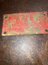 Ancienne Plaque Machine ANF