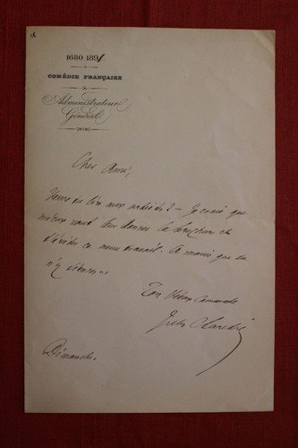 Jules claretie à - ✒,