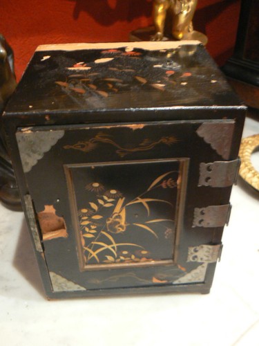 Ancien cabinet bois laque - ancien, en