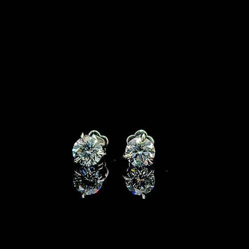 Boucles oreilles or blanc - en,