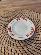 saucer cup coin collector advertising ashtray Byrh earthenware bistro