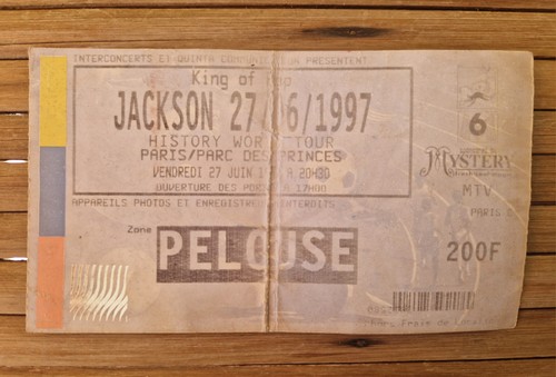 Billet concert michael jackson - billet,