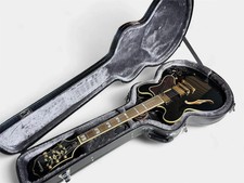 Epiphone Sheraton II Pro Ebony Hollow Body Guitar + Hard Shell Case - Mint