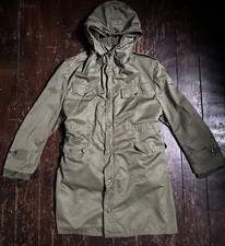 Vtg 70s  BELGIUM ARMY Lined ABL SEYNTEX HOODED Parka Coat 42” Chest