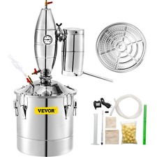 Distillateur Alambic 70 L Acier Inox Condenseur Thermomètre Eau Alcool Brassage