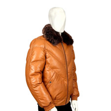 Veste matelassée en cuir