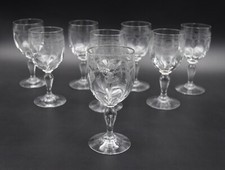 8 verres à eau anciens en