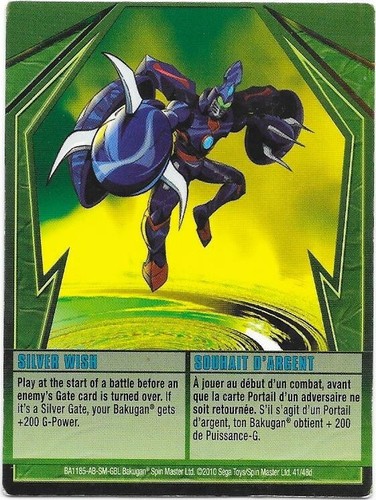 Carte bakugan 2010 silver - -,