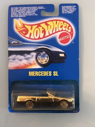 Hot wheels mercedes gold - mercedes, sl