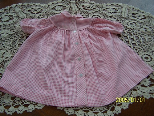 Ancienne robe vichy rose - rose, et
