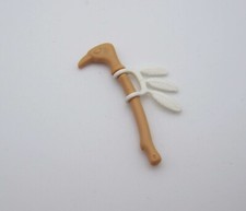 PLAYMOBIL (E153) INDIANS - Tomahawk Wizard's Axe Beige with White Feathers 