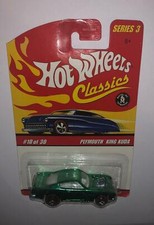 HOT WHEELS 2006 10 of 30 green PLYMOUTH KING KUDA red line CLASSICS SERIES