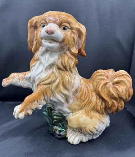 King charles cavalier majolica - charles,