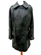 3/4 Leather Motorcycle Gendarmerie Jacket Size 108 L