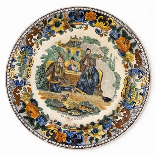 Assiette polychrome - polychrome, en