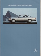 1990 MERCEDES BENZ W124 230 CE - 300 CE-24 COUPES German Brochure in English