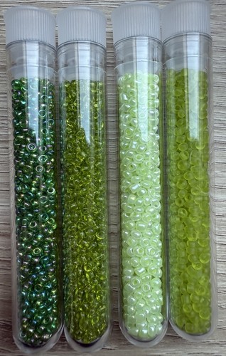 1800 perles rocailles vert - perles, de