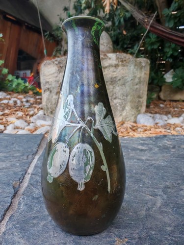 Ancien vase soliflore art - soliflore,