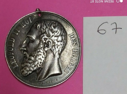 Medaille alu leopold roi - leopold,