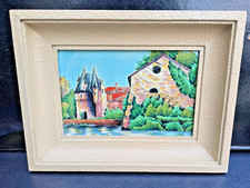 TABLEAU PLAQUE EMAUX LONGWY