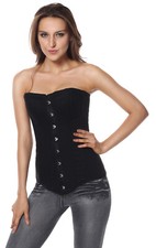 Corset noir ultra long
